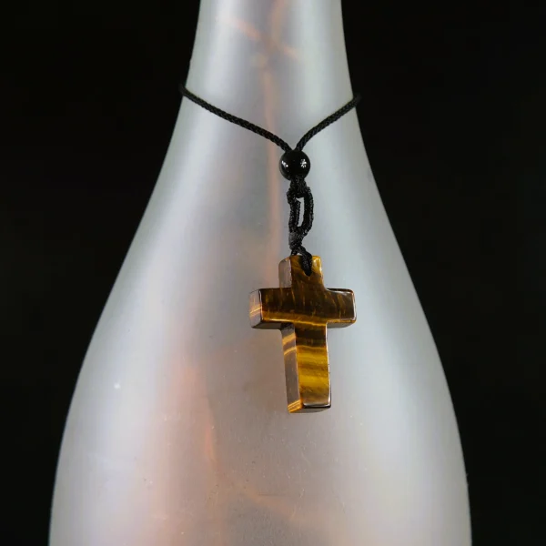 Naszyjnik z tygrysim okiem - KRZYŻYK