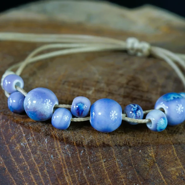 Bransoletka ceramiczna - LILIOWY BLASK