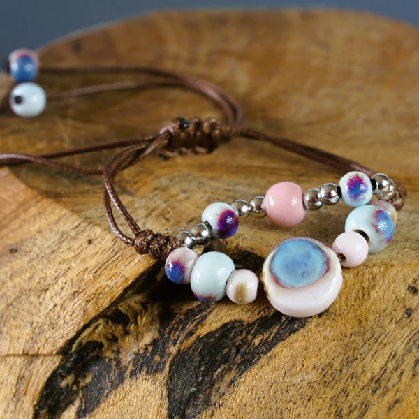 Bransoletka ceramiczna – PASTELOWY OGRÓD